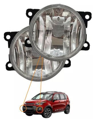PAR FAROL AUXILIAR DE NEBLINA AIRCROSS 207 C3 C4 2011 ATÉ 2014 ORIGINAL ARTEB