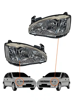 PAR FAROL DUPLO 2004/2007 CORSA 2002/2012