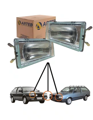PAR FAROL H4 VW GOL / PARATI / VOYAGE LE - LD