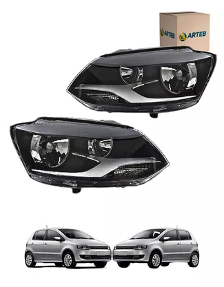 PAR FAROL H7/ H1 C/REGULAGEM MANUAL FOX 2011 Á 2014