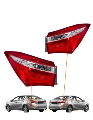 PAR LANTERNA TRASEIRA COROLLA 2014/2017