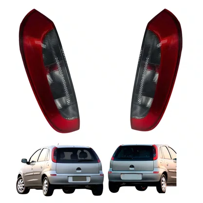 PAR LANTERNA TRASEIRA  FUME CORSA HATCH 2003/ 2012