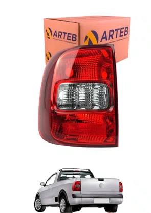 Par Lanterna Traseira Saveiro G5 G6 2012 A 2016 Fume