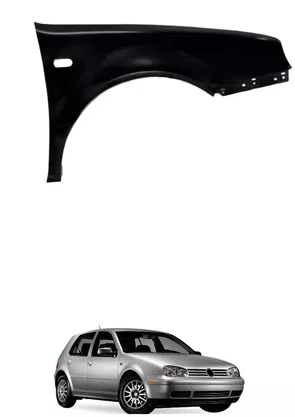 Paralama Dianteiro Golf 99 2000 A 2006 Com Furo Direito