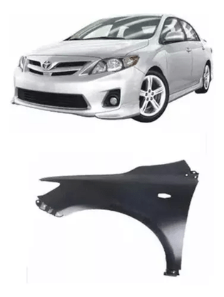 Paralama Esquerdo Corolla 2009 A 2014 Com Furo Pisca