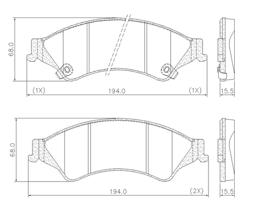 PASTILHA DE FREIO DIANT FORD/TROLLER