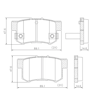 PASTILHA DE FREIO TRAS HONDA