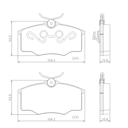 PASTILHAS DE FREIO DIANT GM/VW