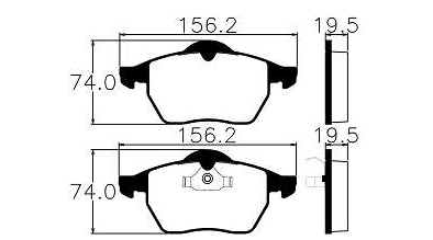 Pastilhas De Freio Dianteira A4 1.8t Conversivel 3.0 A4 2.4 3.0 Convertible 2002 A6 1.8t Quattro 1.9 Tdi A6 2.4 Quattro 2.8 Tdi Passat 1.6 1.8 1.9tdi 2.0 2.0 Vr5 2.5tdi 2.8 V6 Ecopads - Eco1302