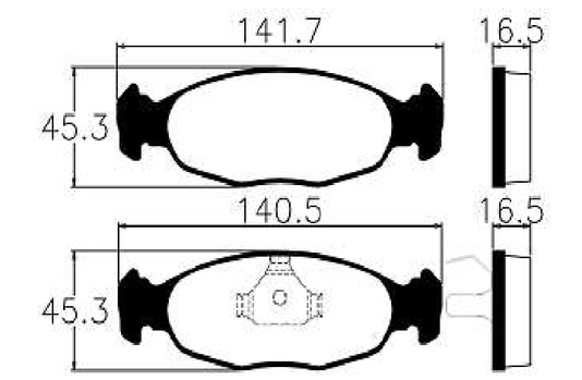 Pastilhas De Freio Dianteira Agile 1.4 Celta 1.0 1.4 Corsa (classic, Sedan, Pickup) Tigra Lanos Ecopads - Eco1014