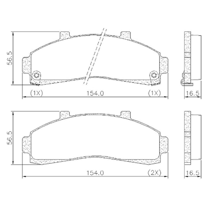 Pastilhas De Freio Dianteira Agrale Marruá 2.8 12v Ranger 2.3 16v 3.0 16v 2.5 8v 2.8 8v 2.3 8v 4.0 12v V6 Frasle - Pd332