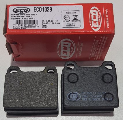 Pastilhas De Freio Dianteira Alfetta 1.6 1.8 2.0 2.4 Bagheera 1.4 Sp2 Variant Chevette Chevy 500 Marajo Ecopads - Eco1029