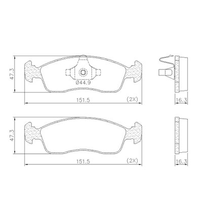 Pastilhas De Freio Dianteira C3 1.5 8v Argo 1.0 6v Palio 1.4 1.0 Uno 1.4 1.0 208 1.5 8v 208 1.2 12v Lonaflex - P85