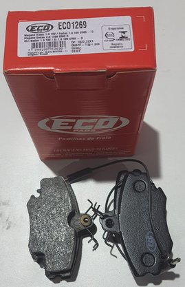 Pastilhas De Freio Dianteira Clio 1.0 1.6 Clio Sedan 1.6 Logan 1.0 1.6 1.8 Megane Hatch 1.6 2.0 Megane Sedan 2.0 Sandero 1.0 1.6 Ecopads - Eco1269