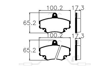 Pastilhas De Freio Dianteira Clio 1.0 1.6 Clio Sedan 1.6 Logan 1.0 1.6 1.8 Megane Hatch 1.6 2.0 Megane Sedan 2.0 Sandero 1.0 1.6 Ecopads - Eco1269