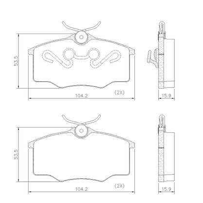 PASTILHAS DE FREIO DIANT GM/VW