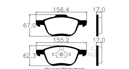 Pastilhas De Freio Dianteira Ecosport 2.0 4x4 2.0l Focus Novo Hatch/sedan C30 C70 Ecopads - Eco1552