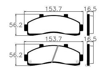 Pastilhas De Freio Dianteira Explorer 1995 Ranger Pickup 1995 Ecopads - Eco1229