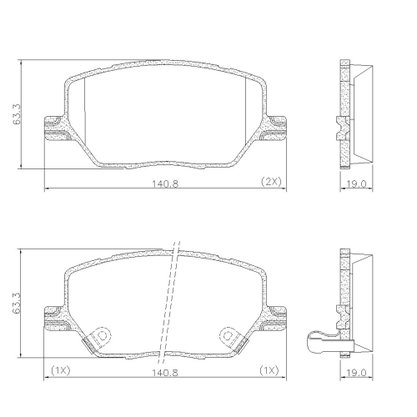 Pastilhas De Freio Dianteira Fiat Toro 1.8 2.0 2.4 16v Compass 2.0 16v Renegade 1.8 2.0 Frasle - Pd1512
