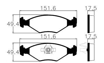 Pastilhas De Freio Dianteira Fiat Uno Ecopads - Eco1452