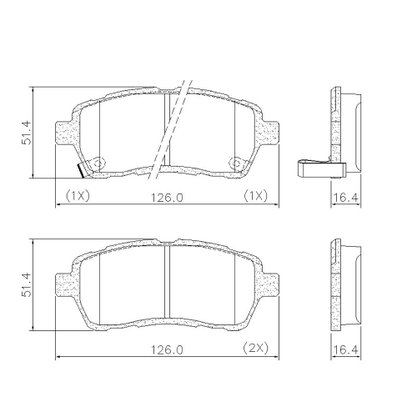 PASTILHA DE FREIO DIANT FORD