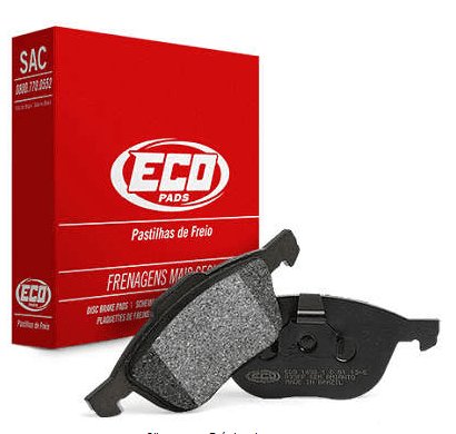 Pastilhas De Freio Dianteira Ford Ecosport 1.0 1.4 1.6 2.0 Fiesta 1.0 Sohc 1.4d 1.6 Sohc Ecopads - Eco1457