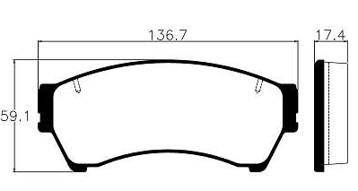 Pastilhas De Freio Dianteira Ford Fusion 16v 2006-2012 Ecopads - Eco1361