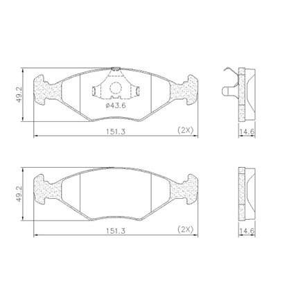PASTILHA DE FREIO DIANT VW