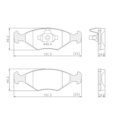 PASTILHA DE FREIO DIANT VW