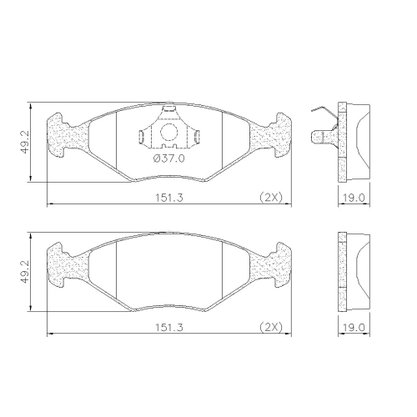 PASTILHAS DE FREIO DIANT VW