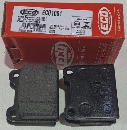 Pastilhas De Freio Dianteira Gol 1.3 1.6 Parati 1.6 Passat 1.8 Saveiro 1.6 1.8 Ecopads - Eco1051