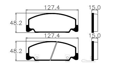 Pastilhas De Freio Dianteira Honda Civic Lx/dx 1991-1996 Shuttle 1.5 1.6 16v 1989-1992 Ecopads - Eco1223