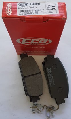 Pastilhas De Freio Dianteira Honda Civic Touring 1.5 16v Civic Ex, Exl, Sport 2.0 16v Ecopads - Eco1591