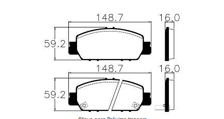 Pastilhas De Freio Dianteira Honda Civic Touring 1.5 16v Civic Ex, Exl, Sport 2.0 16v Ecopads - Eco1591