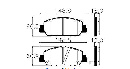 Pastilhas De Freio Dianteira Honda Hrv Accord Ecopads - Eco1566