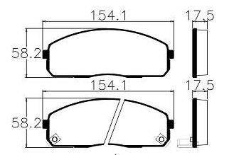 PASTILHA DE FREIO DIANT HYUNDAI