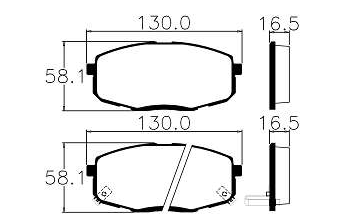 Pastilhas De Freio Dianteira Hyundai I30 Kia Cerato 1.6 Ecopads - Eco1428