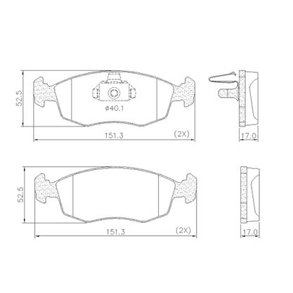 PASTILHA DE FREIO DIANT FIAT