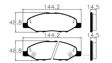PASTILHA DE FREIO DIANT NISSAN