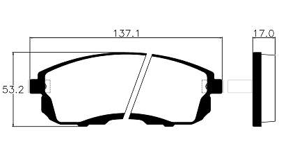 PASTILHA DE FREIO DIANT NISSAN