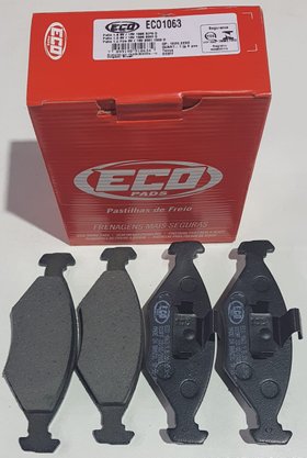 Pastilhas De Freio Dianteira Palio 1.0 8v/16v Palio 1.0 Fire 8v/16v Palio 1.6 8v/16v Siena 1.3 8v/16v Ecopads - Eco1063