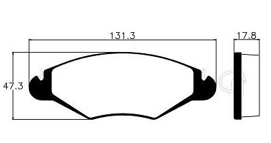 Pastilhas De Freio Dianteira Peugeout 206 1.0 1.6 2001-2008 207 1.4 1.6 1.8 2.0 Ecopads - Eco1198