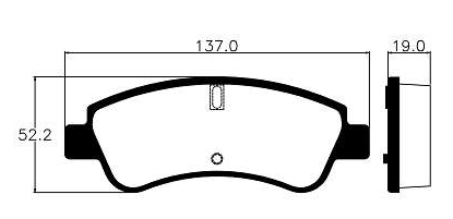 Pastilhas De Freio Dianteira Peugeout 206 207 208 307 206 508 Citroen C3/c4 1.6 16v Xsara 1.6 16v Ecopads - Eco1335