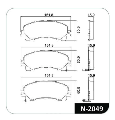 Pastilhas De Freio Dianteira S10 2.4 2.5 2.8 4x4 4x2 Trailblazer 4p 2.8 3.6 Cobreq - N2049