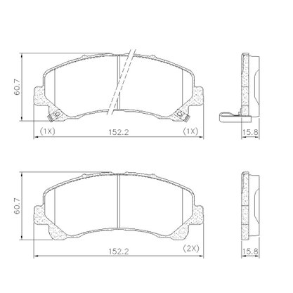 Pastilhas De Freio Dianteira S10 2.4 8v 2.5 2.8 16v Trailblazer 2.8 16v 3.6 24v Frasle - Pd1433