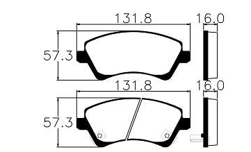 PASTILHA DE FREIO DIANT TOYOTA