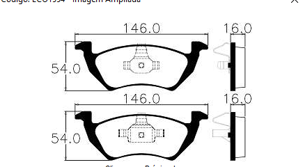 Pastilhas De Freio Dianteira Up 1.0 Ecopads - Eco1554