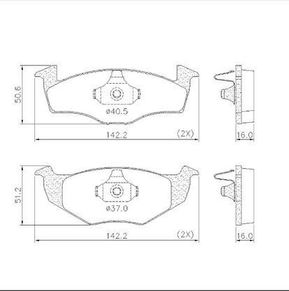 PASTILHAS DE FREIO SEAT/VW