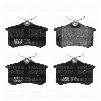 Pastilhas De Freio Traseira A1 A3 A4 A6 C4 307 405 Fluence Megane Sandero Scenic Golf Passat Polo T-cross Virtus Frasle - Pd362