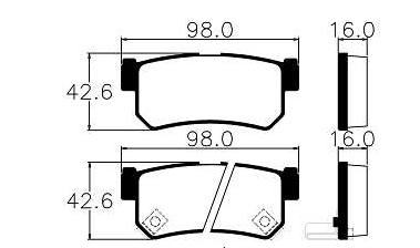 Pastilhas De Freio Traseira Actyon Korando Kyon Musso Rexton Opirus Optima Magnetis Ecopads - Eco1134